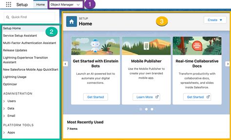 Iniciar sesión, navegar y buscar en Salesforce.